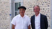 Les maires de Cescau et de.... Cescau dans l'Ariège -2015